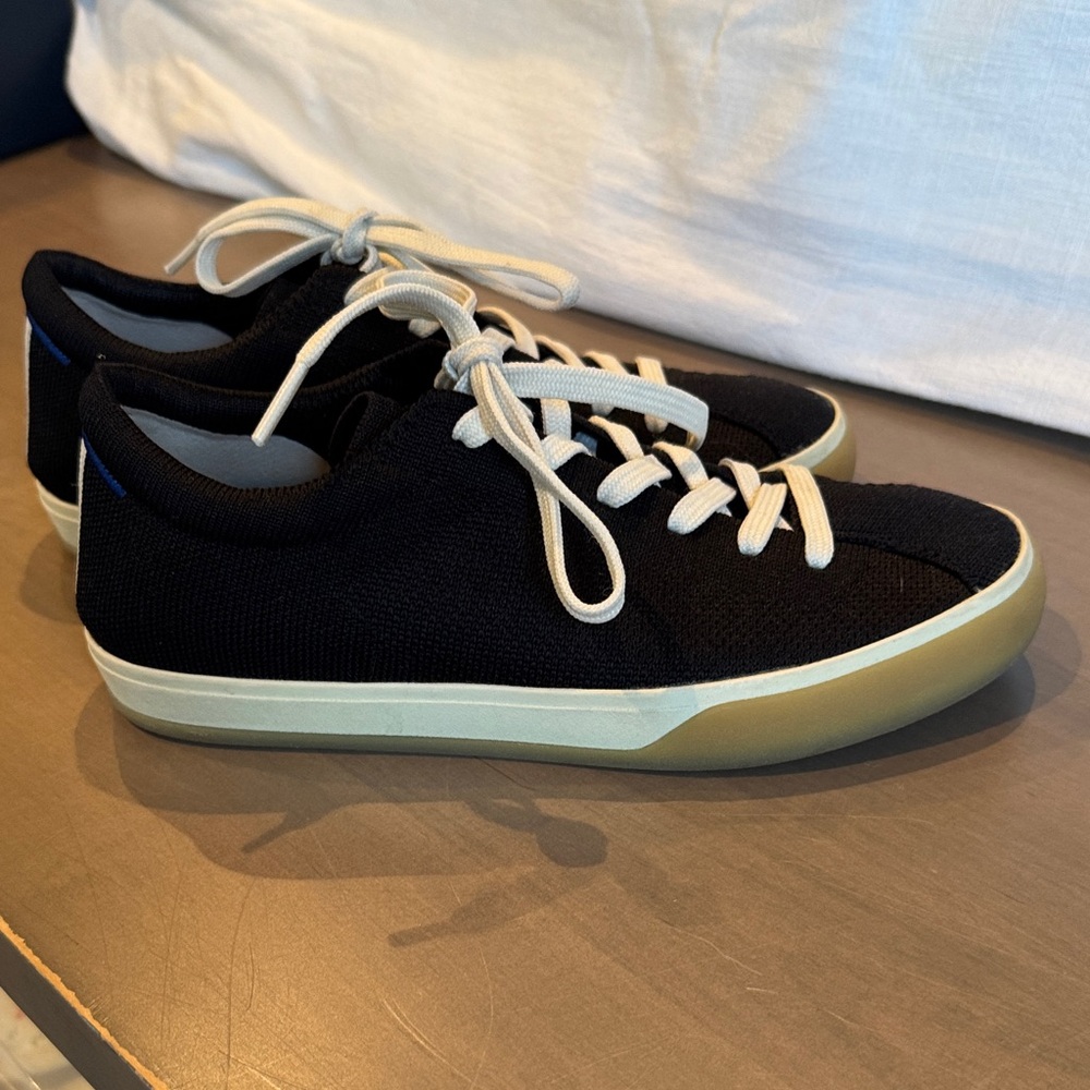 Rothy's Black and Cream Sneakers
